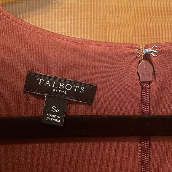 Talbots Polka Dot Midi Dress Small Petite - Picture 4 of 8